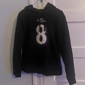 Ravens: 8/Jackson Purple Men’s Small Hoodie